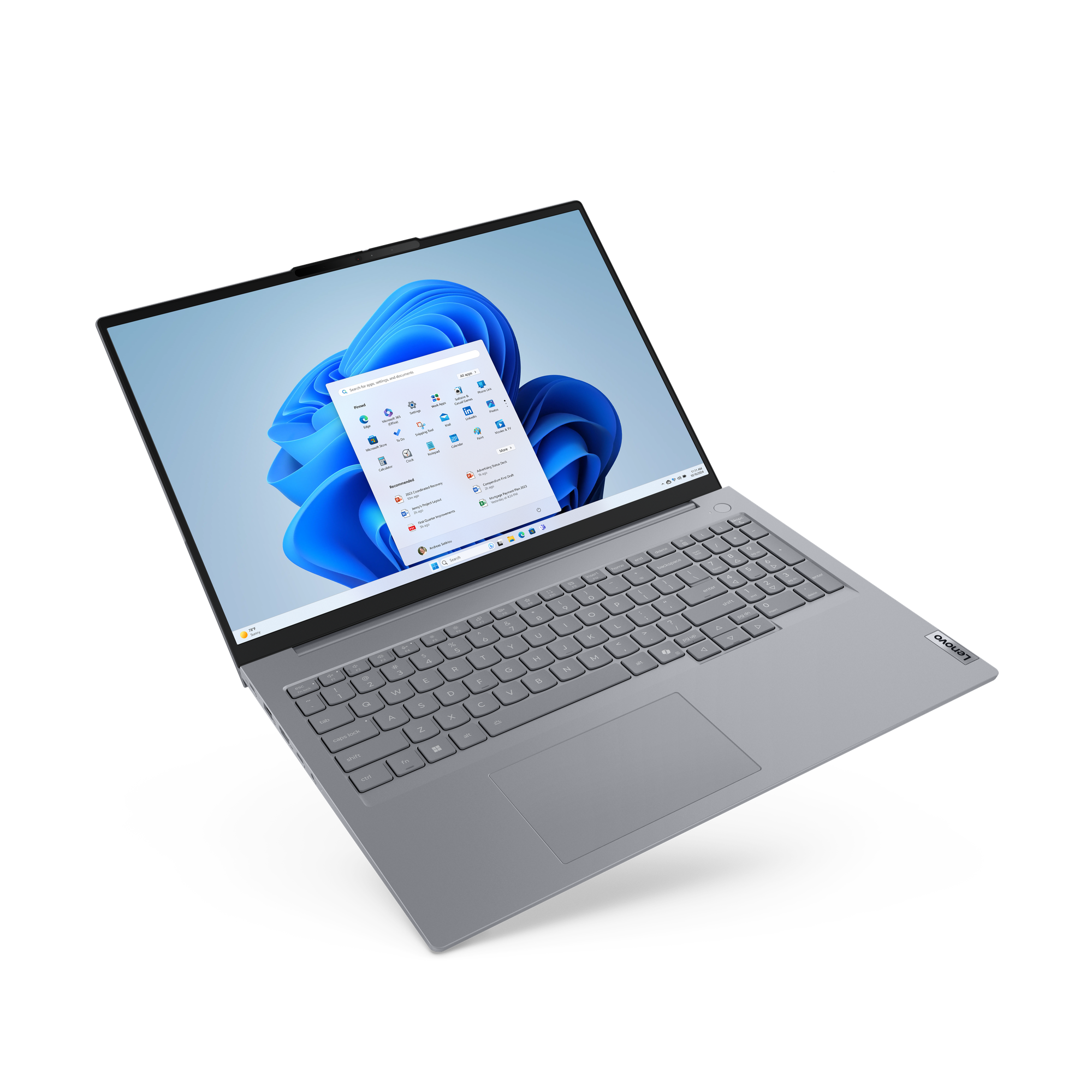 Ноутбук Lenovo Thinkbook 16 G8 IAL (21SK0027GQ) Core Ultra 5 225U 16Gb SSD512Gb Intel Graphics 16" IPS WUXGA (1920x1200) без ОС grey WiFi BT Cam Bag