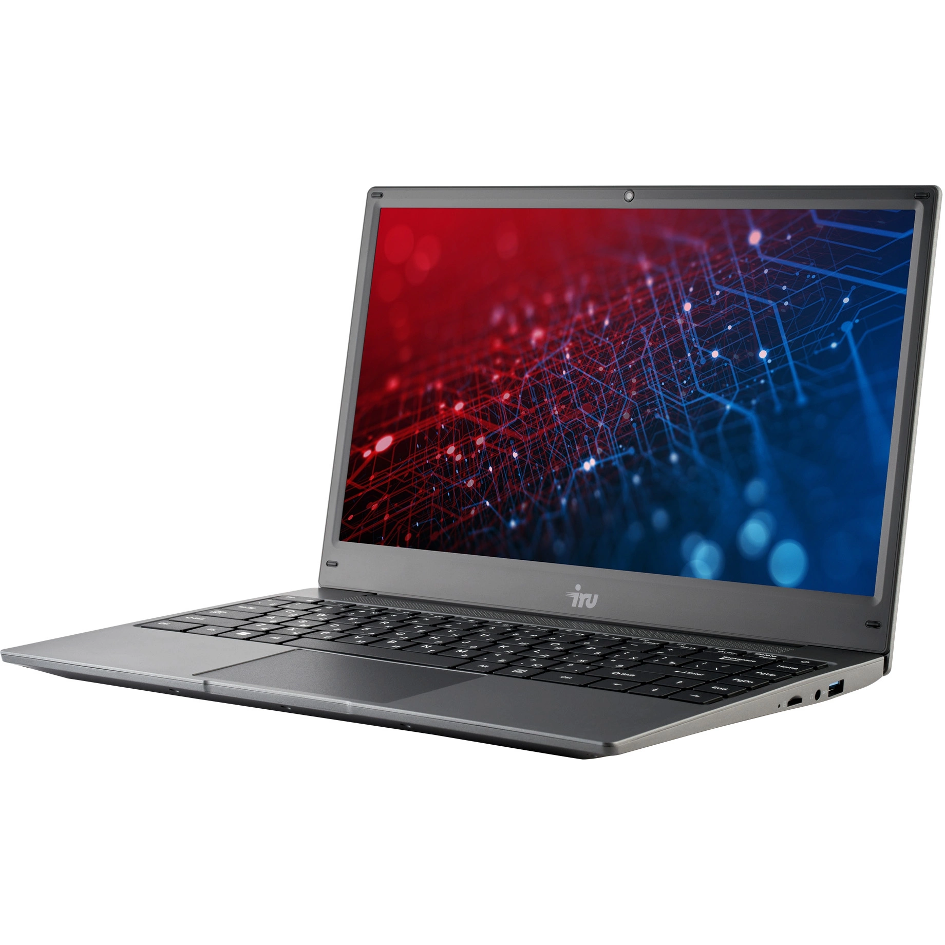 Ноутбук iRU Tactio 14ALH (2058896) 14", IPS, Intel Core i5 1235U 1.3ГГц, 10 ядер, 8ГБ 256ГБ SSD, Intel Iris Xe graphics, Free DOS, серый