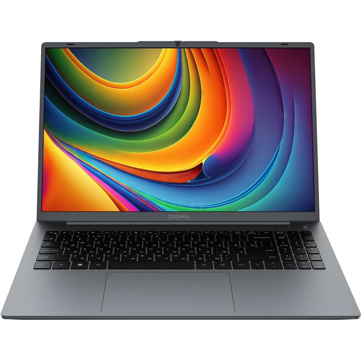 Ноутбук Digma EVE C5805 N-series N100 (DN16N1-ADXW01-Win11P) 16Gb SSD512Gb Intel UHD Graphics 16" IPS WUXGA (1920x1200) dk.grey WiFi BT Cam 6000mAh