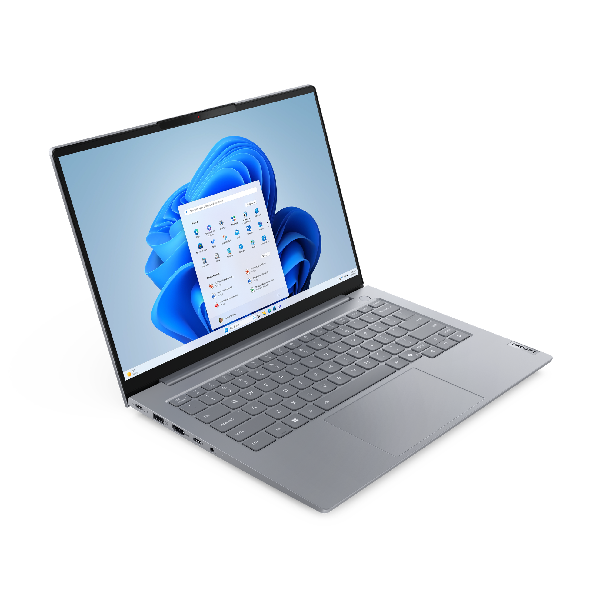 Ноутбук LENOVO ThinkBook 14 G8 IRL (21SG0033GQ) 14" IPS WUXGA Core 5 210H/16Gb/512Gb SSD/VGA int/FP/noOS/grey