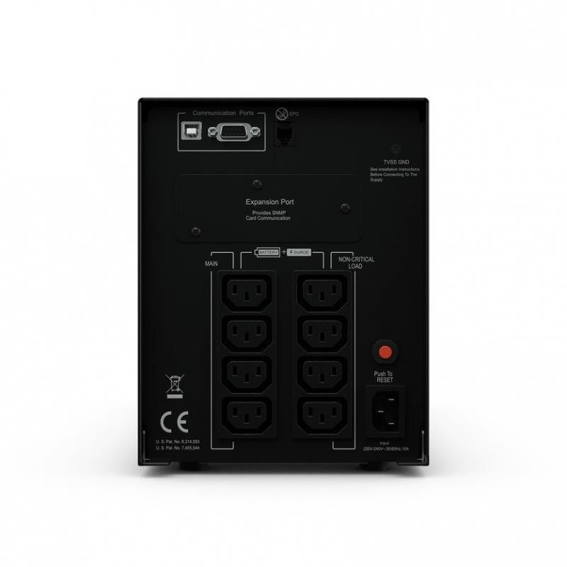 ИБП CyberPower Line-Interactive PR1000ELCD 1000VA/900W USB/RS-232/EPO/SNMPslot (8 IEC С13)