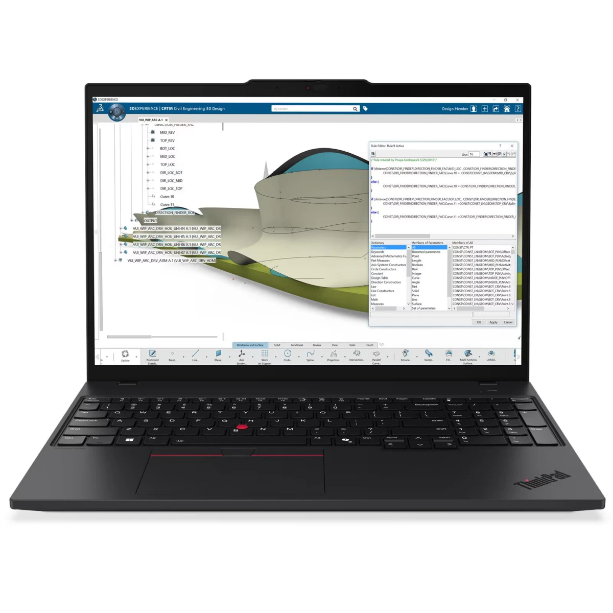 Ноутбук Lenovo ThinkPad P16s G4 (21QSS16N00) 16" WQUXGA (3840x2400) Touch OLED, Ryzen AI 7 350, 32GB, 1TB PCIe SSD, AMD Radeon 860M, Wi-Fi MT7925