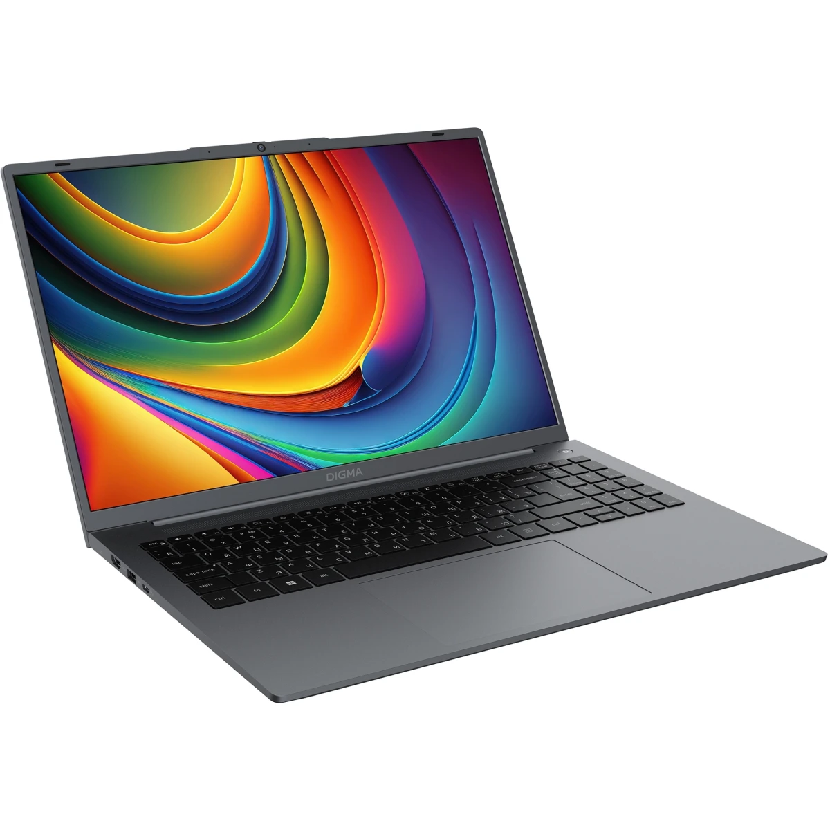 Ноутбук Digma EVE C5805 N-series N100 (DN16N1-ADXW01-Win11P) 16Gb SSD512Gb Intel UHD Graphics 16" IPS WUXGA (1920x1200) dk.grey WiFi BT Cam 6000mAh