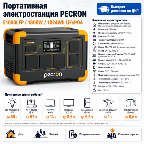 Портативная электростанция E1000LFP