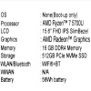 15.6" Ноутбук Acer Aspire Lite AL15-41P-R410 серебристый