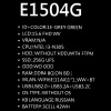 15.6" Ноутбук ASUS Vivobook Go E1504GA-BQ552 зеленый